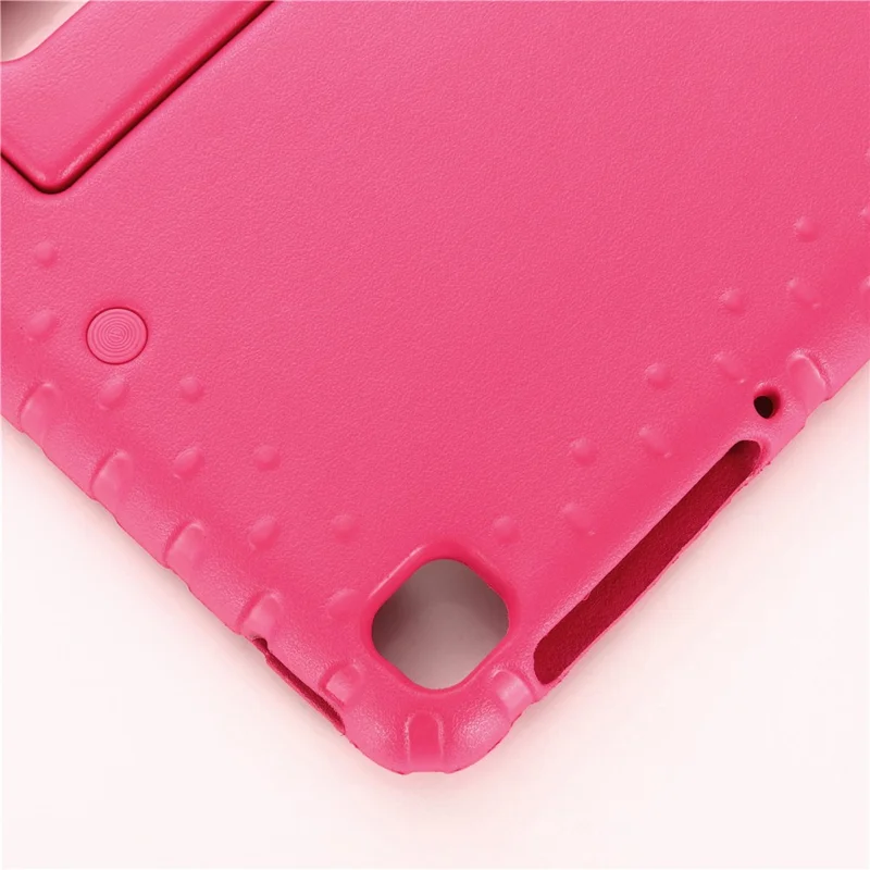 For Samsung Galaxy Tab A11 / A9 Case Handle Grip Kickstand EVA Tablet Cover - Rose