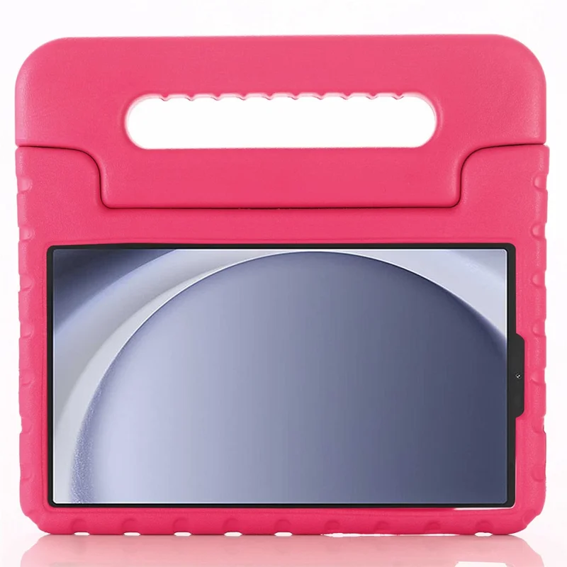 For Samsung Galaxy Tab A11 / A9 Case Handle Grip Kickstand EVA Tablet Cover - Rose