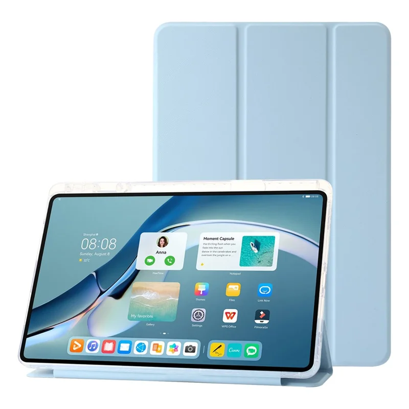 For Huawei MatePad Pro 11 (2022) Case Tri-fold Stand Tablet Leather Cover - Baby Blue