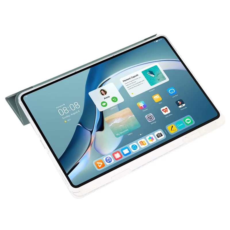 For Huawei MatePad Pro 11 (2022) Case Tri-fold Stand Tablet Leather Cover - Blackish Green