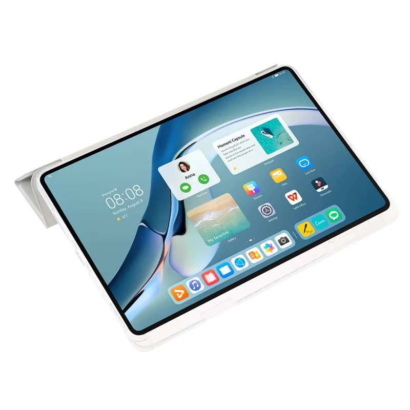 For Huawei MatePad Pro 11 (2022) Case Tri-fold Stand Tablet Leather Cover - Grey