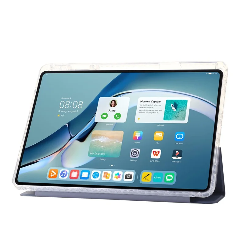 Pour Huawei MatePad Pro 11 (2022) Étui Tri-fold Stand Tablet Housse en Cuir - Lavande Pourpre