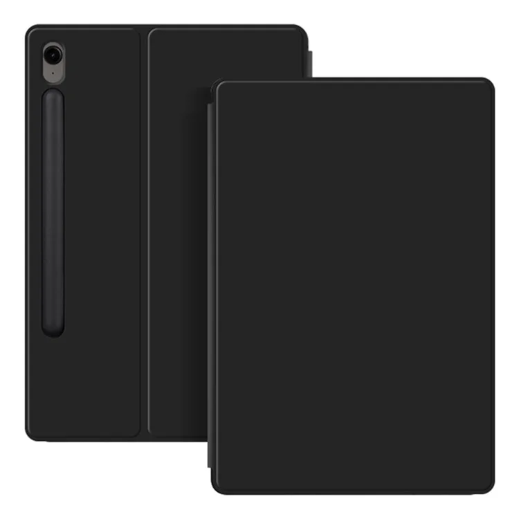 Para Samsung Galaxy Tab S9 FE Tablet Case Magnetic PU Leather Stand Cover - Preto