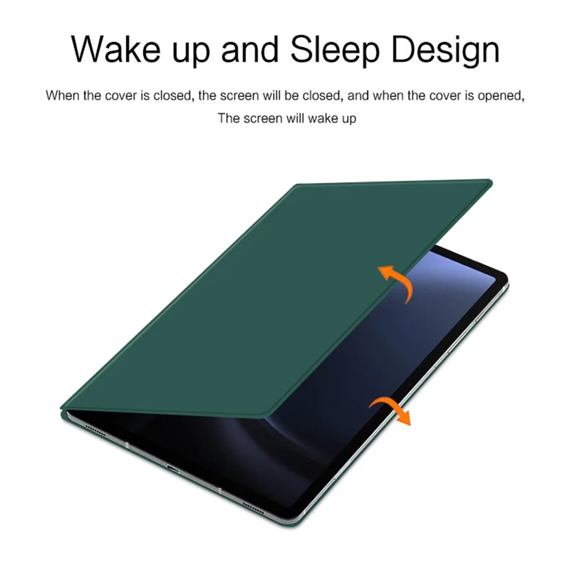 For Samsung Galaxy Tab S10 FE / S9 FE / S9 Tablet Case Magnetic PU Leather Stand Cover - Green