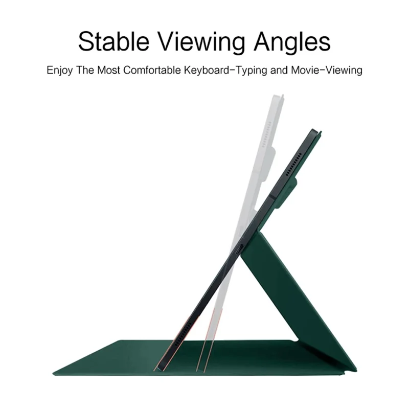 For Samsung Galaxy Tab S10 FE / S9 FE / S9 Tablet Case Magnetic PU Leather Stand Cover - Green