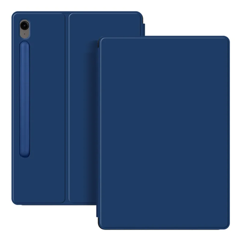 For Samsung Galaxy Tab S10 FE / S9 FE / S9 Tablet Case Magnetic PU Leather Stand Cover - Blue