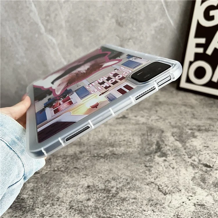 For Xiaomi Pad 6 / Pad 6 Pro Protective Case Animal Pattern TPU Anti-Scratch Tablet Cover - Sunglasses Dog