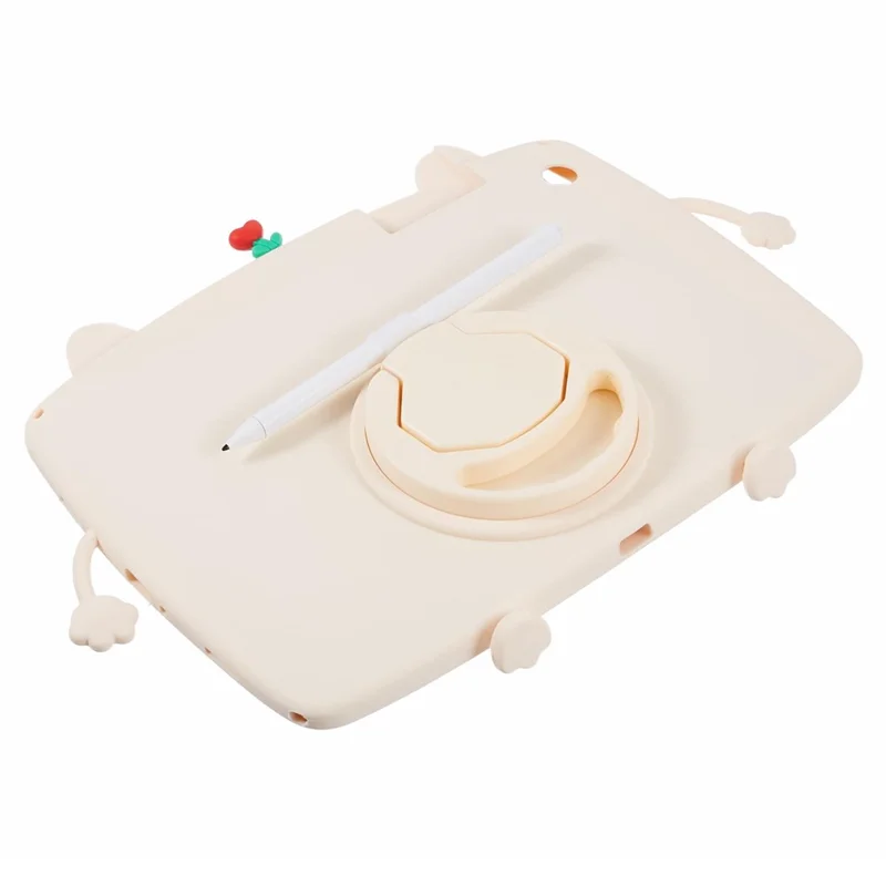 For Samsung Galaxy Tab A11+ / A9+ Silicone Case Rotary Kickstand Cat Style Tablet Cover