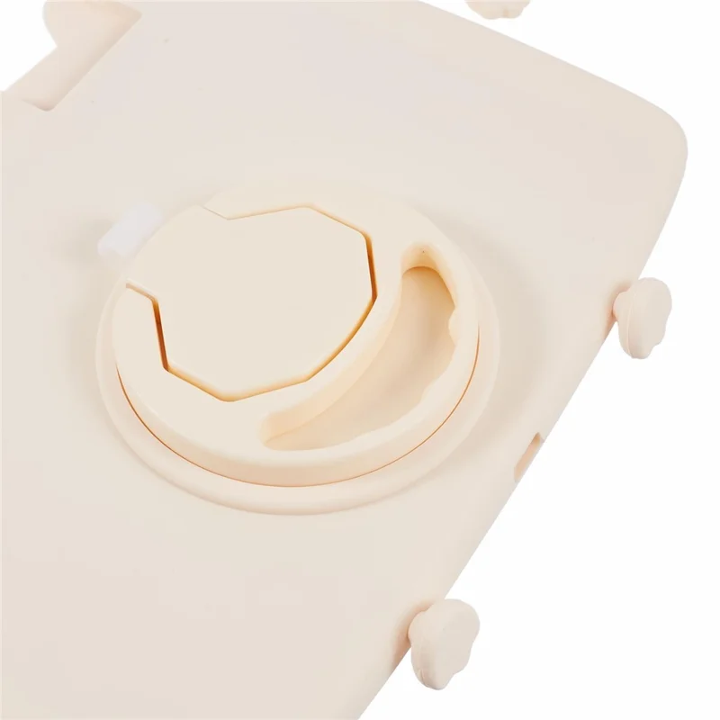 For Samsung Galaxy Tab A11+ / A9+ Silicone Case Rotary Kickstand Cat Style Tablet Cover