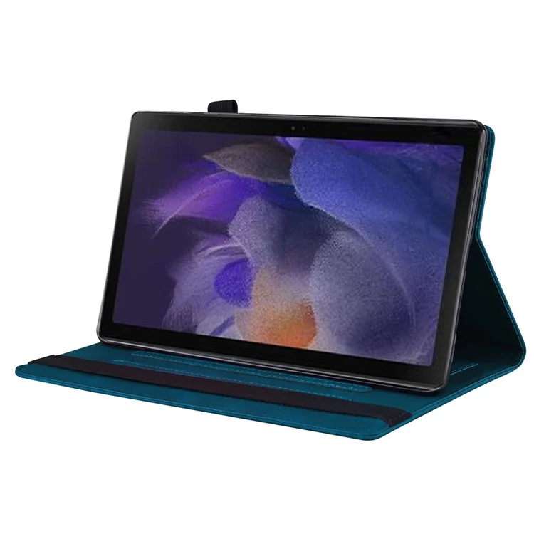 Para Lenovo Xiaoxin Pad 11 (2024) PU Capa de Couro Flip Stand Tampa da Tampa da Tampa da Casca - Azul