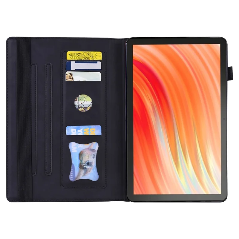 For Amazon Fire HD 10 (2023) Protective Case PU Leather Auto Sleep / Wake Business Cover - Black