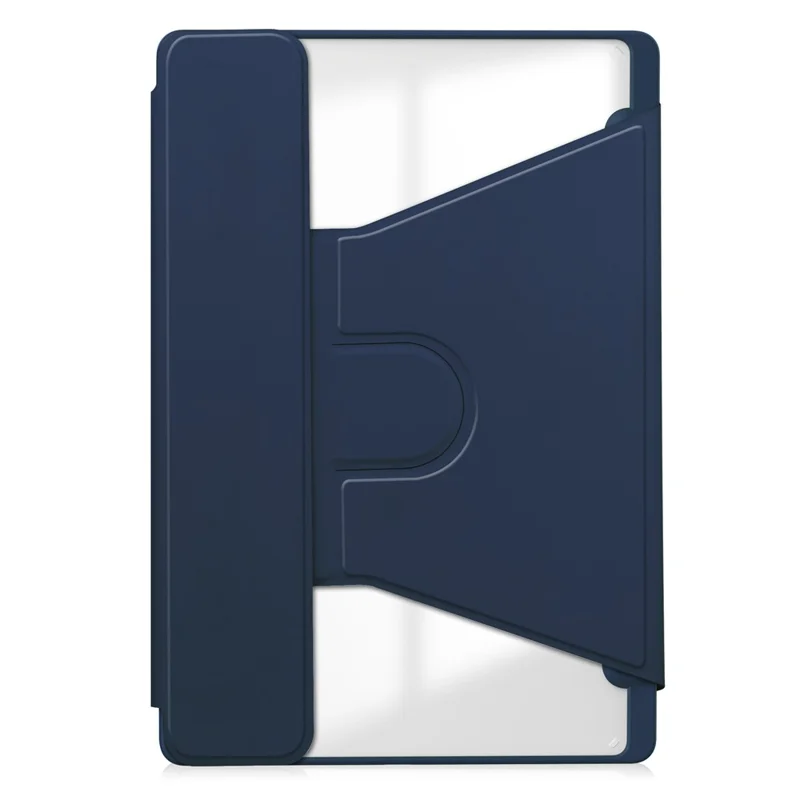 For Samsung Galaxy Tab A8 10.5 (2021) / (2022) Case Rotary Stand Tablet Cover with Bluetooth-compatible Keyboard - Dark Blue