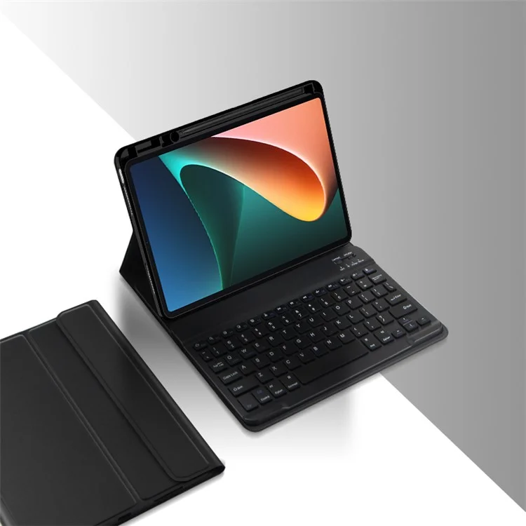 Per Xiaomi Pad 5 Custodia Tablet in Pelle con Tastiera Wireless Magnetica Staccabile (Senza Touchpad)