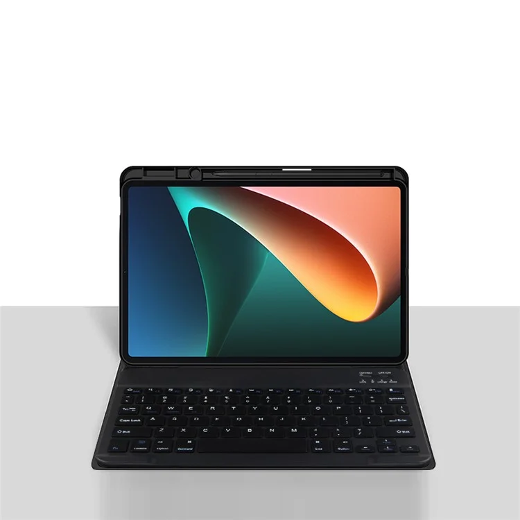Per Xiaomi Pad 5 Custodia Tablet in Pelle con Tastiera Wireless Magnetica Staccabile (Senza Touchpad)