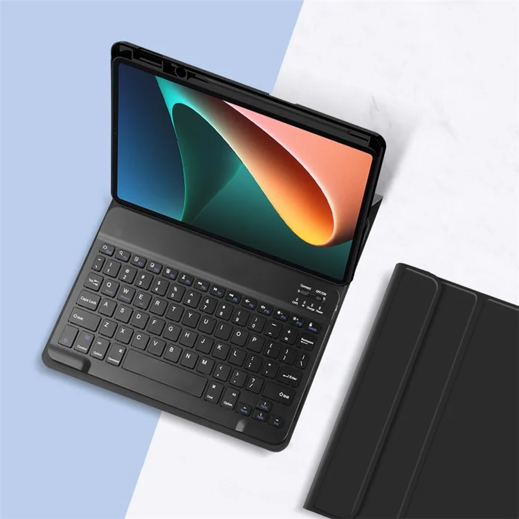 Per Xiaomi Pad 5 Custodia Tablet in Pelle con Tastiera Wireless Magnetica Staccabile (Senza Touchpad)