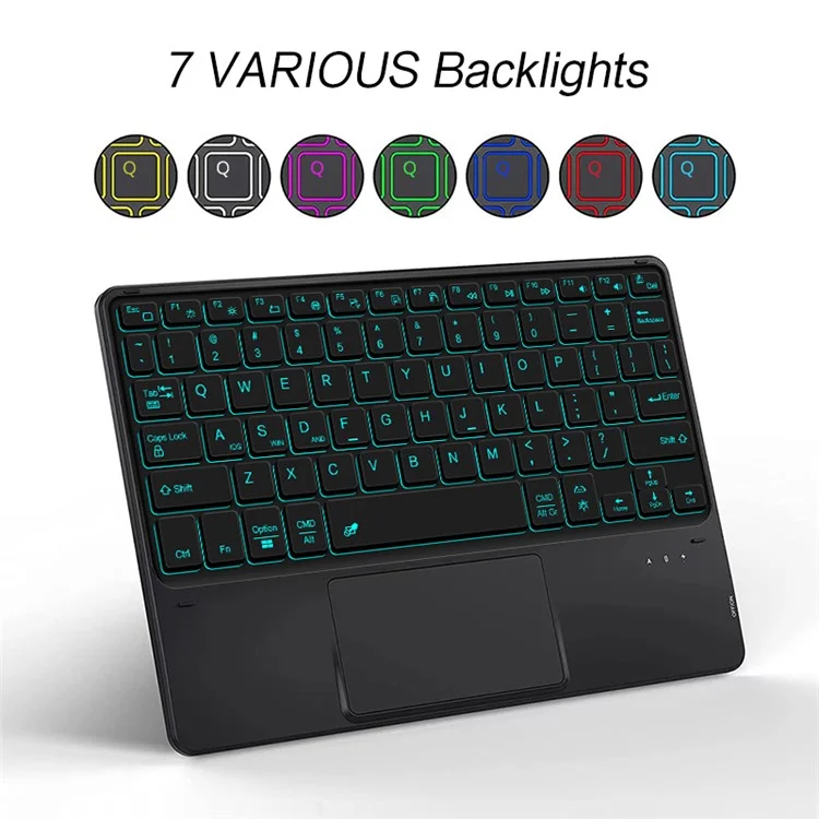 Per Xiaomi Pad 6 Backlight Touchpad Bluetooth Keyboard con Penna Slot Leather Tablet Cased