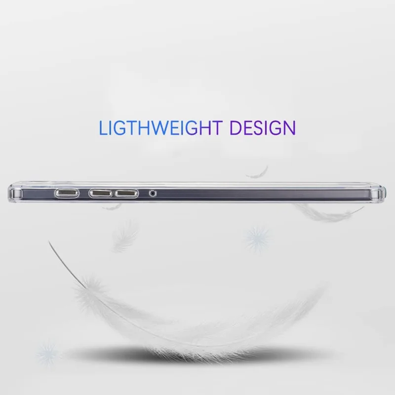 For Samsung Galaxy Tab A7 Lite 8.7-inch T225 T220 Case Flower Pattern PC+TPU Tablet Cover - Violet