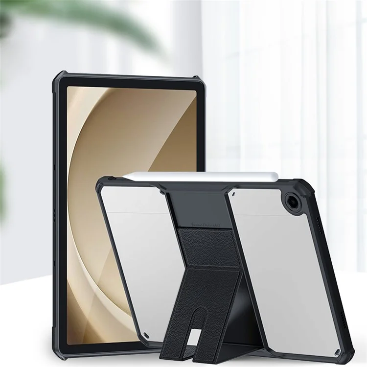 XUNDD Pour Samsung Galaxy Tab A9+ Kickstand Tablet Case Air Cushion Acrylic+TPU Cover - Noir