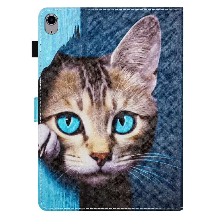 Para Lenovo Tab P11 J606F Funda Estampada Antirrobo de Cuero de PU Estilo Folio Flip Funda Tablet - Gato