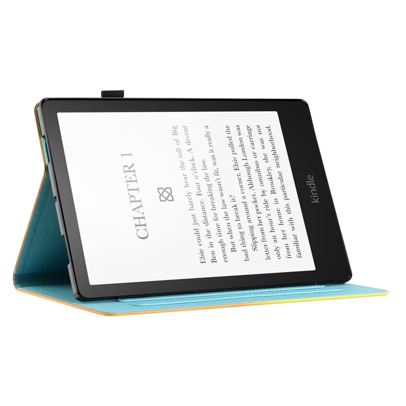 For Amazon Fire HD 10 Plus (2021) Smart Case PU Leather Pattern Dropproof Cover - Black+Gold Marble