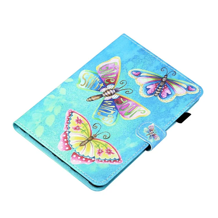 Pour le Samsung Galaxy Tab A9+ Case PU Leather Stand Pattern Tablet Cover - Colorful Butterflies