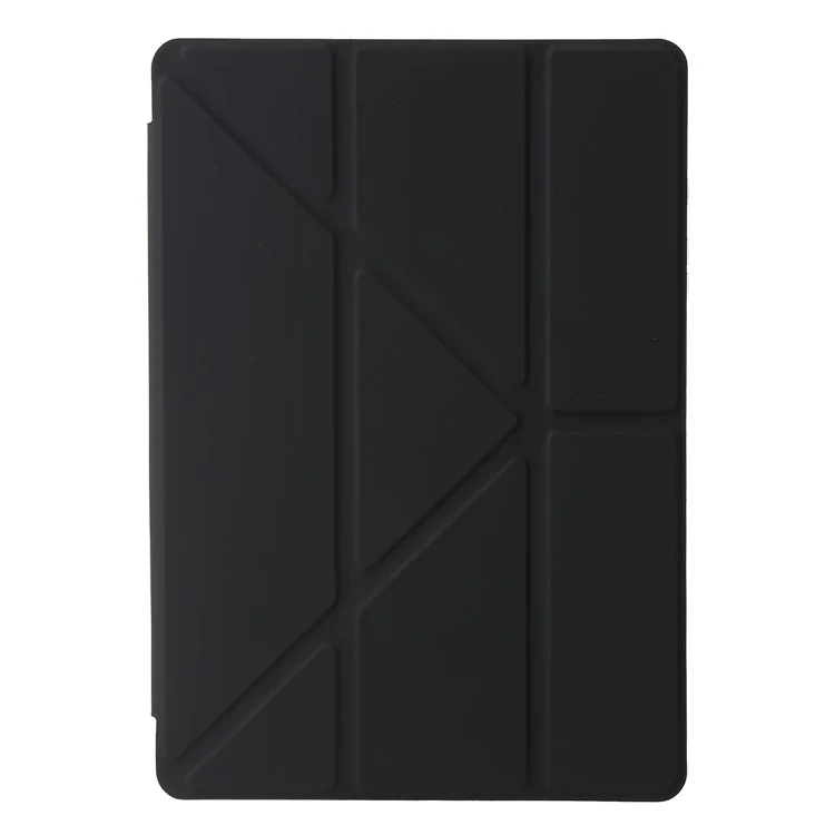 Pour Samsung Galaxy Tab A9 Étui PU+Acrylique+TPU Réveil / Veille Auto Support Tablette - Noir
