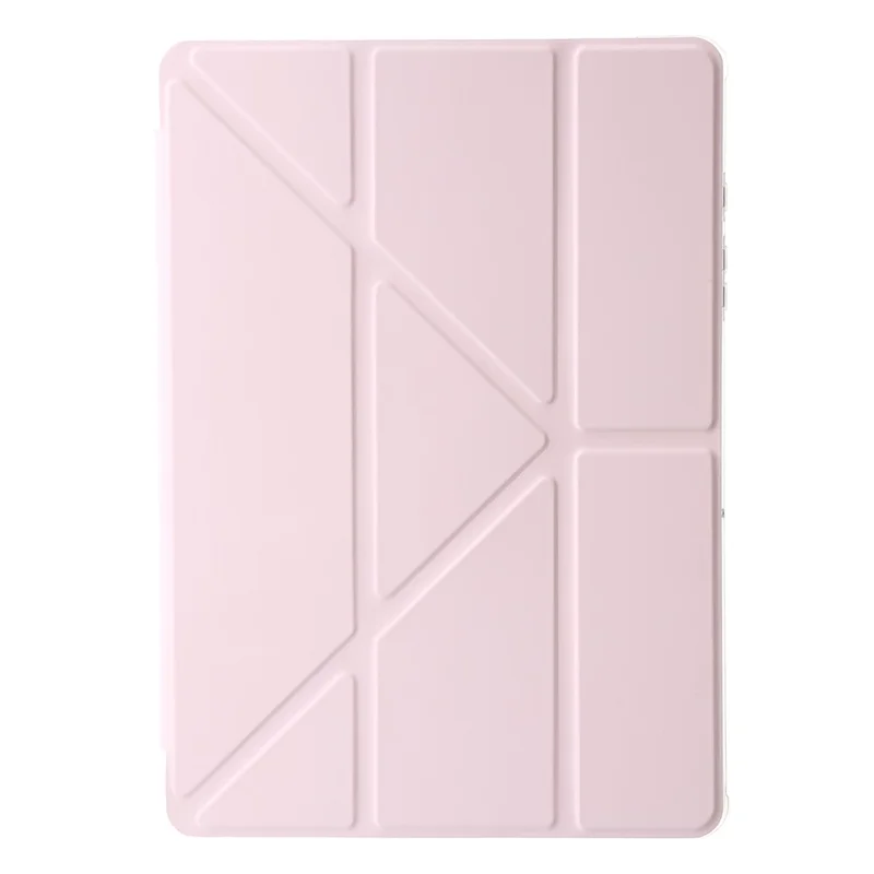 For Samsung Galaxy Tab A11 / A9 Case PU+Acrylic+TPU Auto Wake / Sleep Tablet Stand Cover - Pink