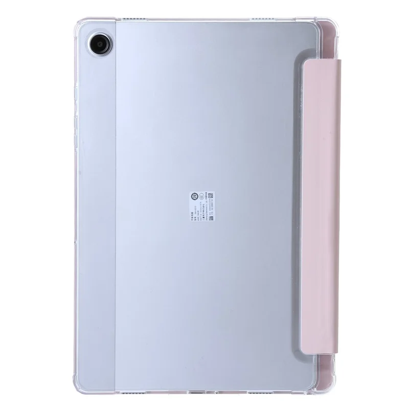 For Samsung Galaxy Tab A11 / A9 Case PU+Acrylic+TPU Auto Wake / Sleep Tablet Stand Cover - Pink