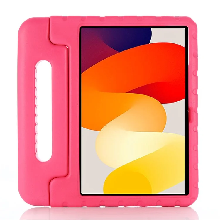 Für Xiaomi Redmi Pad SE Hülle Griff Ständer Kind-Sicherer EVA Tablet Abdeckung - Rose