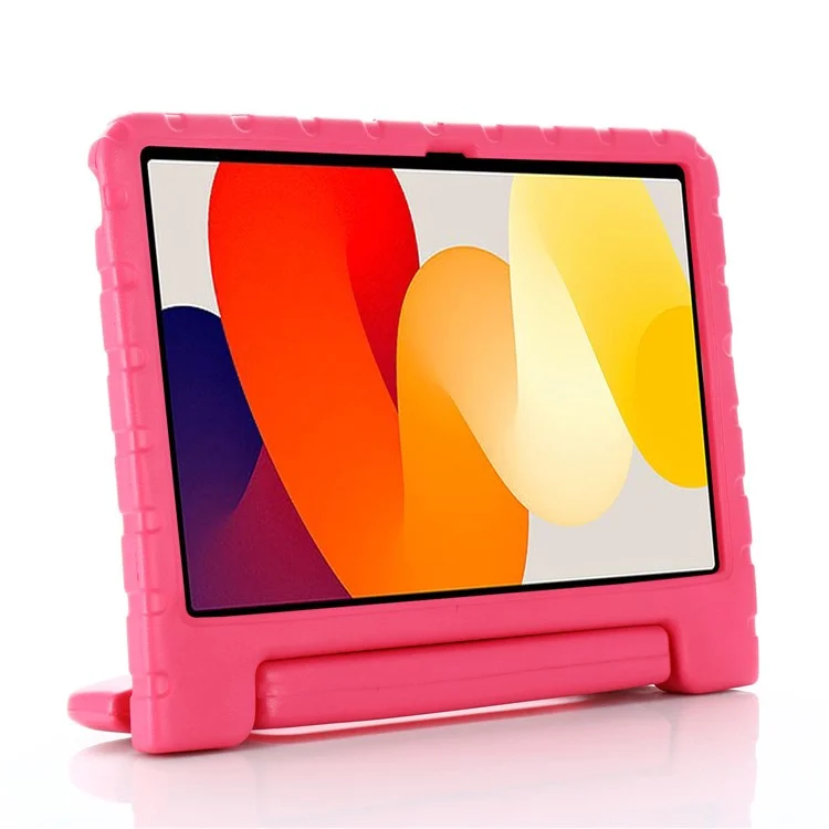 Für Xiaomi Redmi Pad SE Hülle Griff Ständer Kind-Sicherer EVA Tablet Abdeckung - Rose
