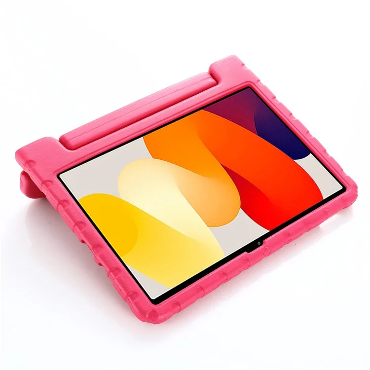 Für Xiaomi Redmi Pad SE Hülle Griff Ständer Kind-Sicherer EVA Tablet Abdeckung - Rose