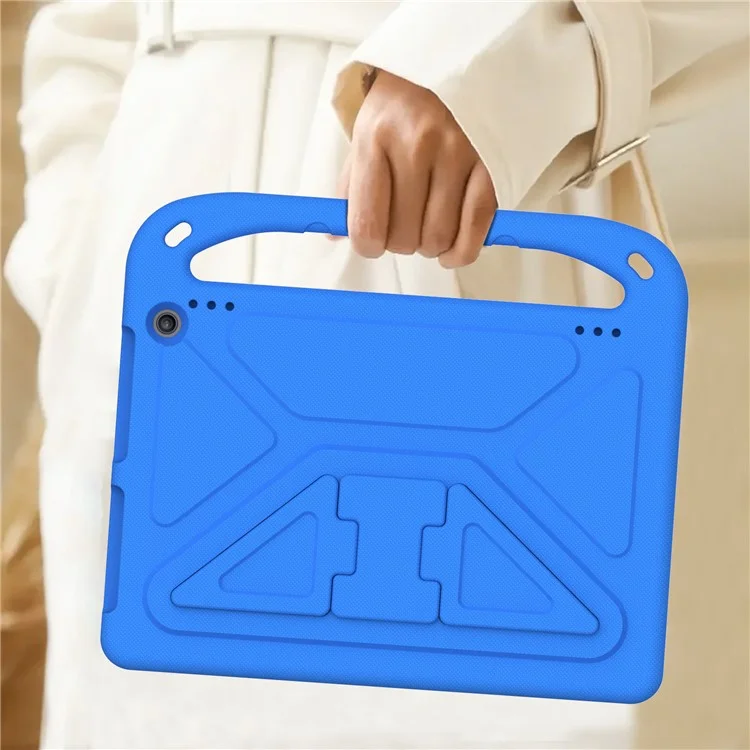 For Amazon Fire HD 10 (2023) Case Hand Grip EVA Tablet Cover with Kickstand - Blue