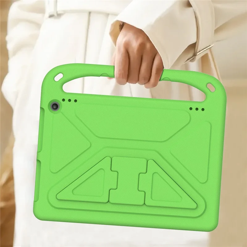 For Amazon Fire HD 10 (2023) Case Hand Grip EVA Tablet Cover with Kickstand - Green