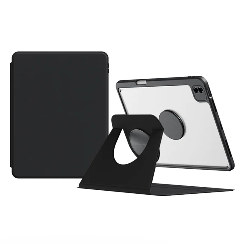 For iPad Pro 11 (2018) / (2020) / (2021) / (2022) Case Detachable Magnetic Tablet Cover with Pencil Holder - Black