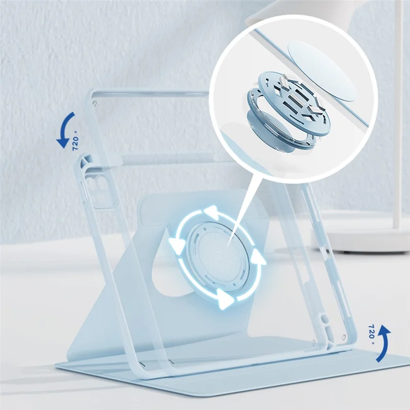 For iPad Pro 11 (2018) / (2020) / (2021) / (2022) Case Detachable Magnetic Tablet Cover with Pencil Holder - Black