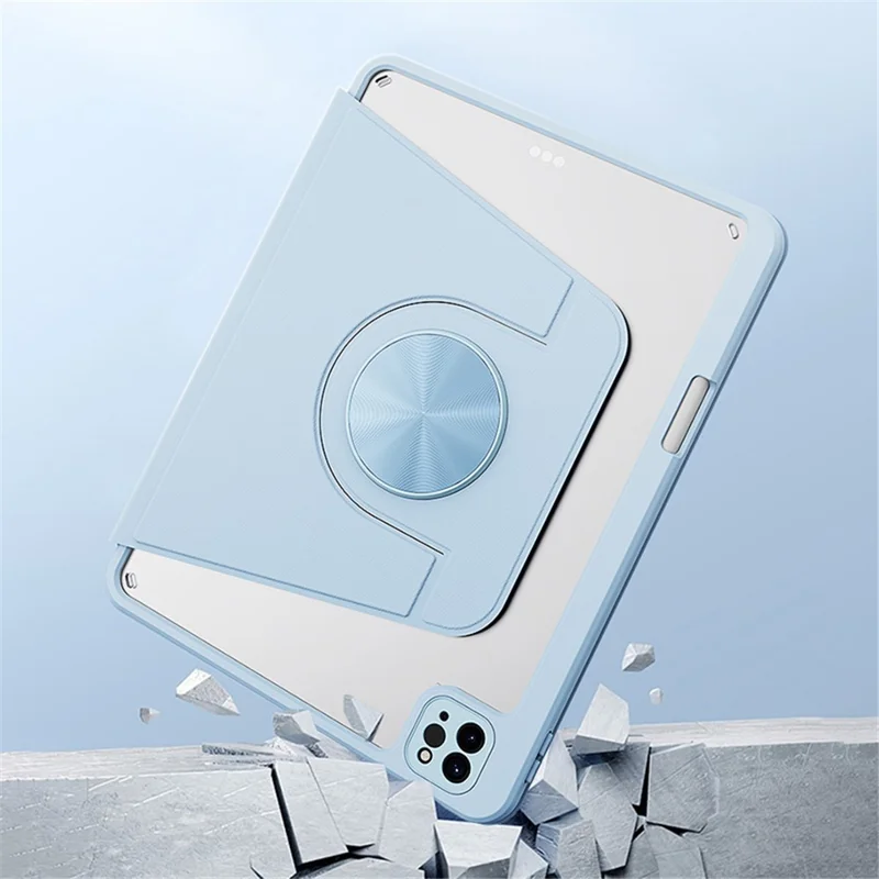 For iPad Pro 11 (2018) / (2020) / (2021) / (2022) Case Detachable Magnetic Tablet Cover with Pencil Holder - Black