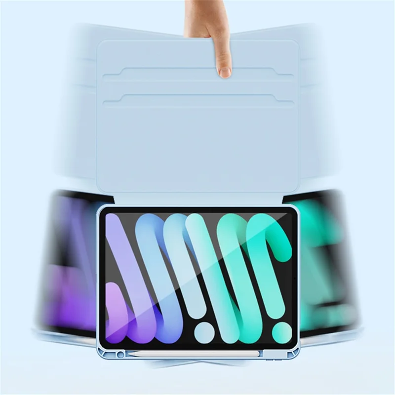 For iPad Pro 11 (2018) / (2020) / (2021) / (2022) Case Detachable Magnetic Tablet Cover with Pencil Holder - Black