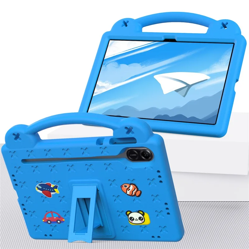 For Honor Pad X9 / Pad X8 Pro EVA Case Kickstand Anti-drop Kids Tablet Cover - Blue