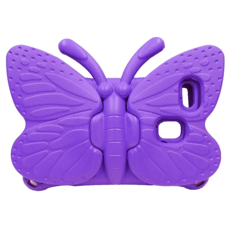 Pour Samsung Galaxy Tab A7 Lite 8.7 pouces / Tab A9 Case Butterfly Style Kickstand EVA Tablet Cover - Violet