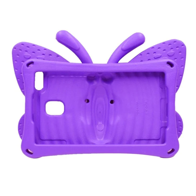 Pour Samsung Galaxy Tab A7 Lite 8.7 pouces / Tab A9 Case Butterfly Style Kickstand EVA Tablet Cover - Violet