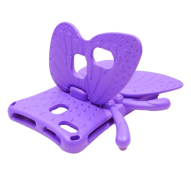 Pour Samsung Galaxy Tab A7 Lite 8.7 pouces / Tab A9 Case Butterfly Style Kickstand EVA Tablet Cover - Violet