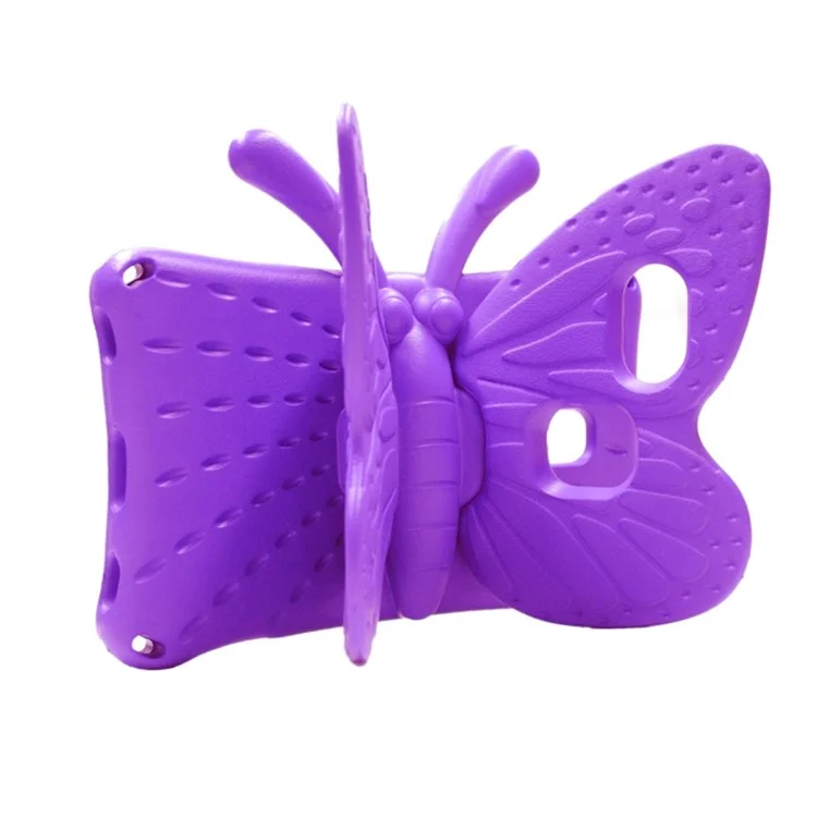Pour Samsung Galaxy Tab A7 Lite 8.7 pouces / Tab A9 Case Butterfly Style Kickstand EVA Tablet Cover - Violet