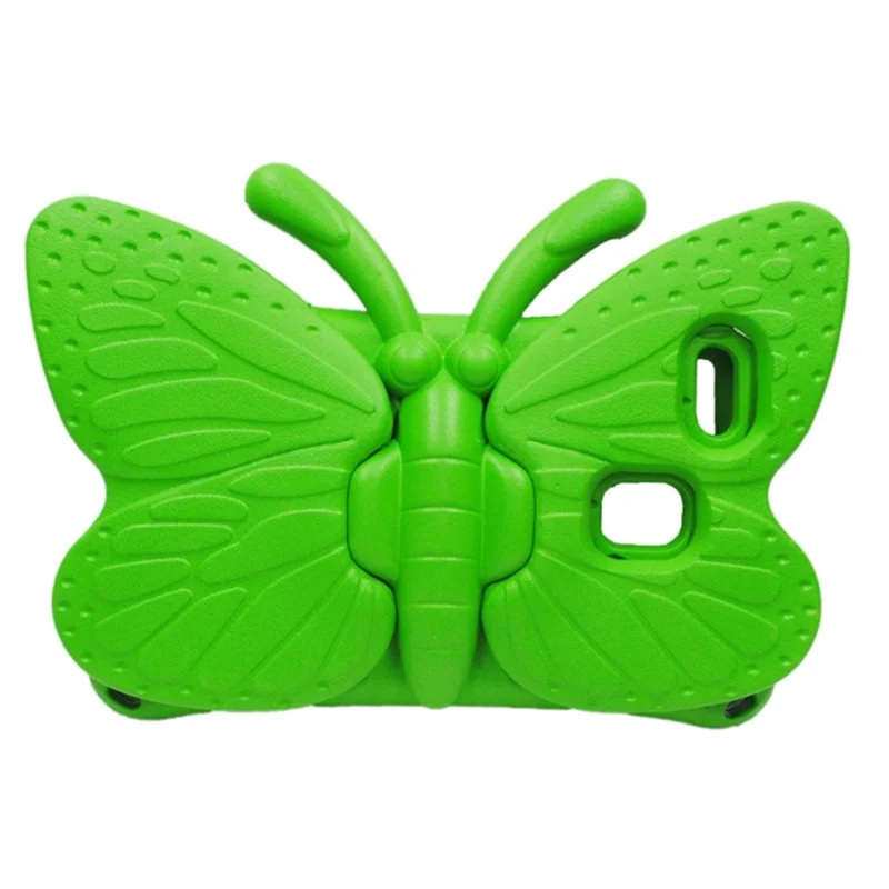 For Samsung Galaxy Tab A7 Lite 8.7-inch / Tab A9 Case Butterfly Style Kickstand EVA Tablet Cover - Green