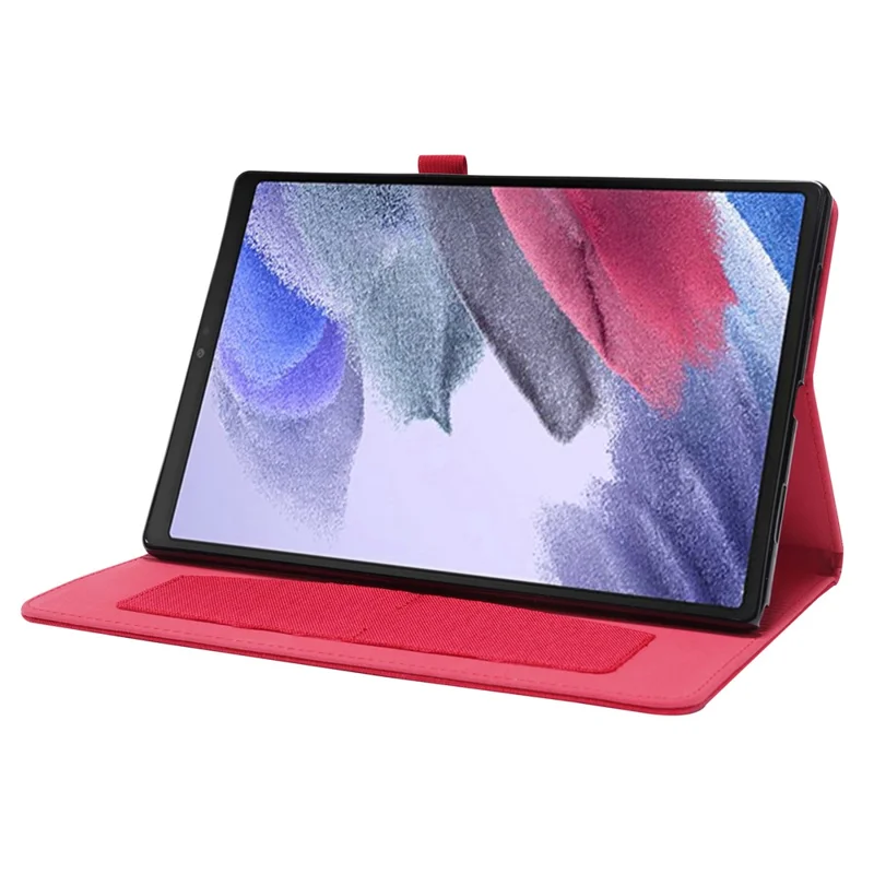 For Lenovo Tab M10 (Gen 3) Leather Case Business Folio Stand Tablet Cover with Card Slot - Red
