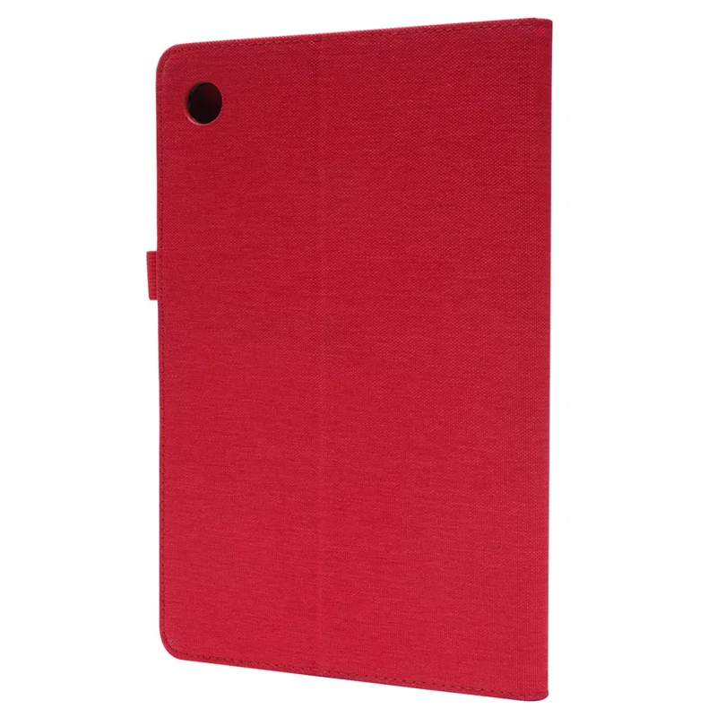 For Lenovo Tab M10 (Gen 3) Leather Case Business Folio Stand Tablet Cover with Card Slot - Red