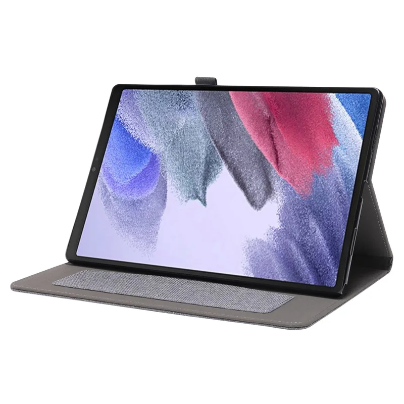 For Lenovo Tab M10 (Gen 3) Leather Case Business Folio Stand Tablet Cover with Card Slot - Grey