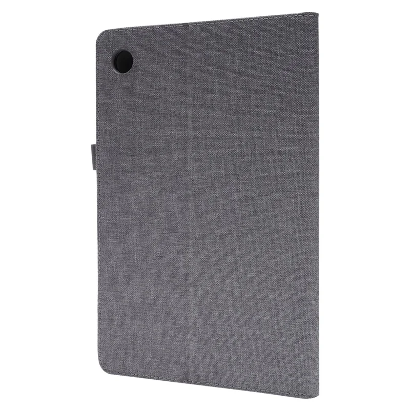 For Lenovo Tab M10 (Gen 3) Leather Case Business Folio Stand Tablet Cover with Card Slot - Grey