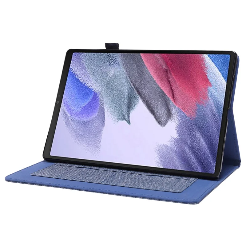 For Lenovo Tab M10 (Gen 3) Leather Case Business Folio Stand Tablet Cover with Card Slot - Blue