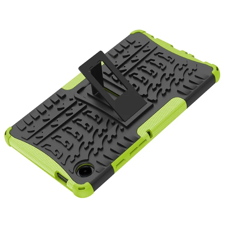Coque de protection avec support pour Samsung Galaxy Tab A9 - Texture antidérapante en caoutchouc - Vert