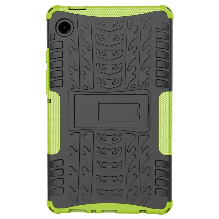 Coque de protection avec support pour Samsung Galaxy Tab A9 - Texture antidérapante en caoutchouc - Vert
